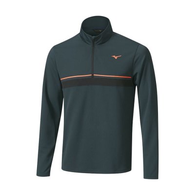 Baselayer Mizuno Breath Thermo ST 1/4 Zip Hombre - Azul Marino - Chile M526HNMAKQ